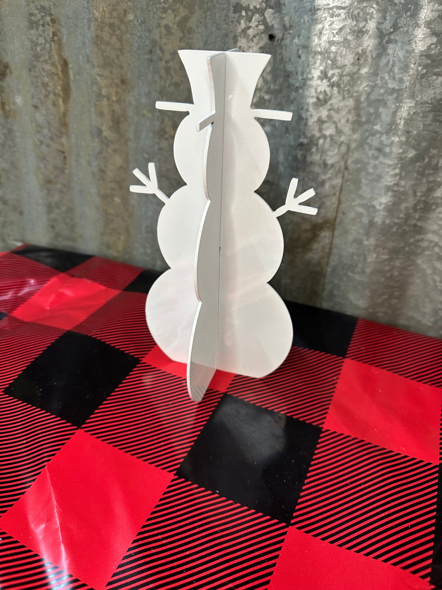 3D Snowman Holiday Metal Decor