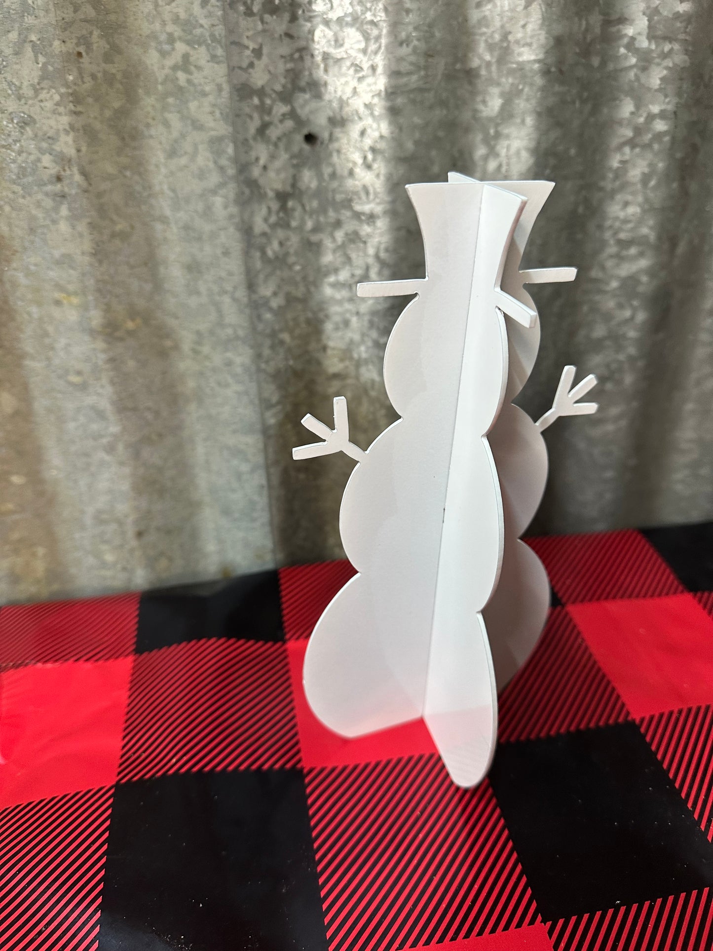 3D Snowman Holiday Metal Decor