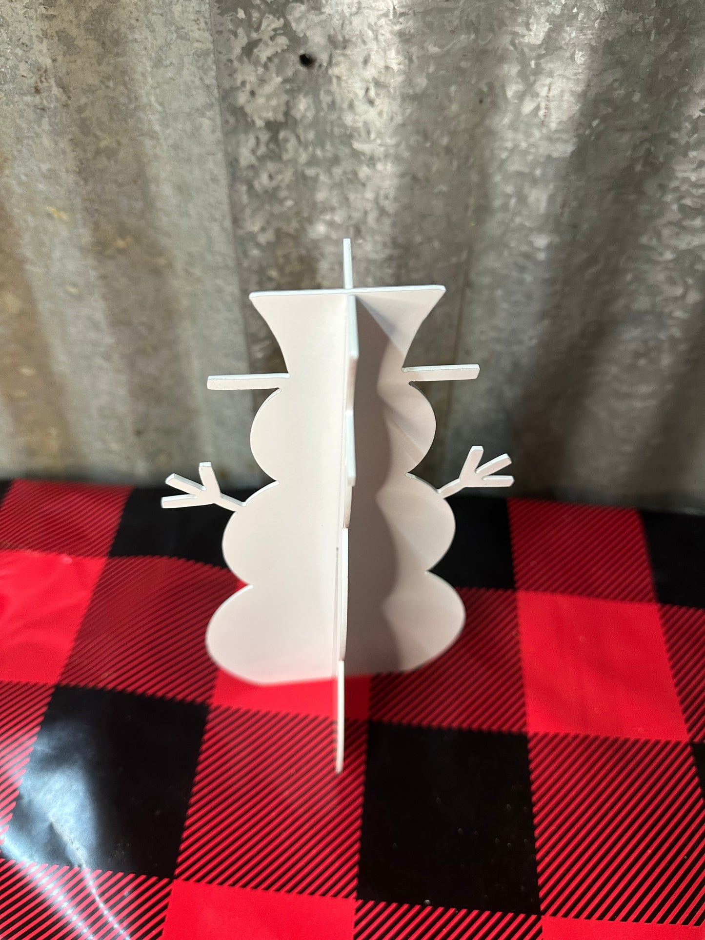 3D Snowman Holiday Metal Decor