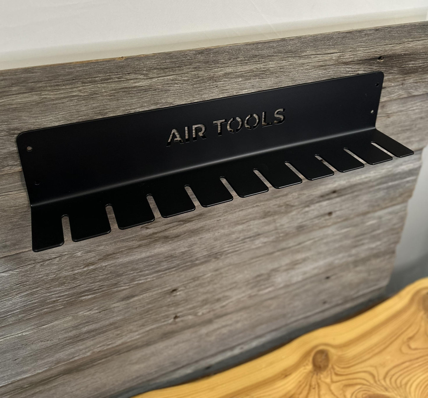 10 Slot Air Tool Metal Wall Holder Organizer