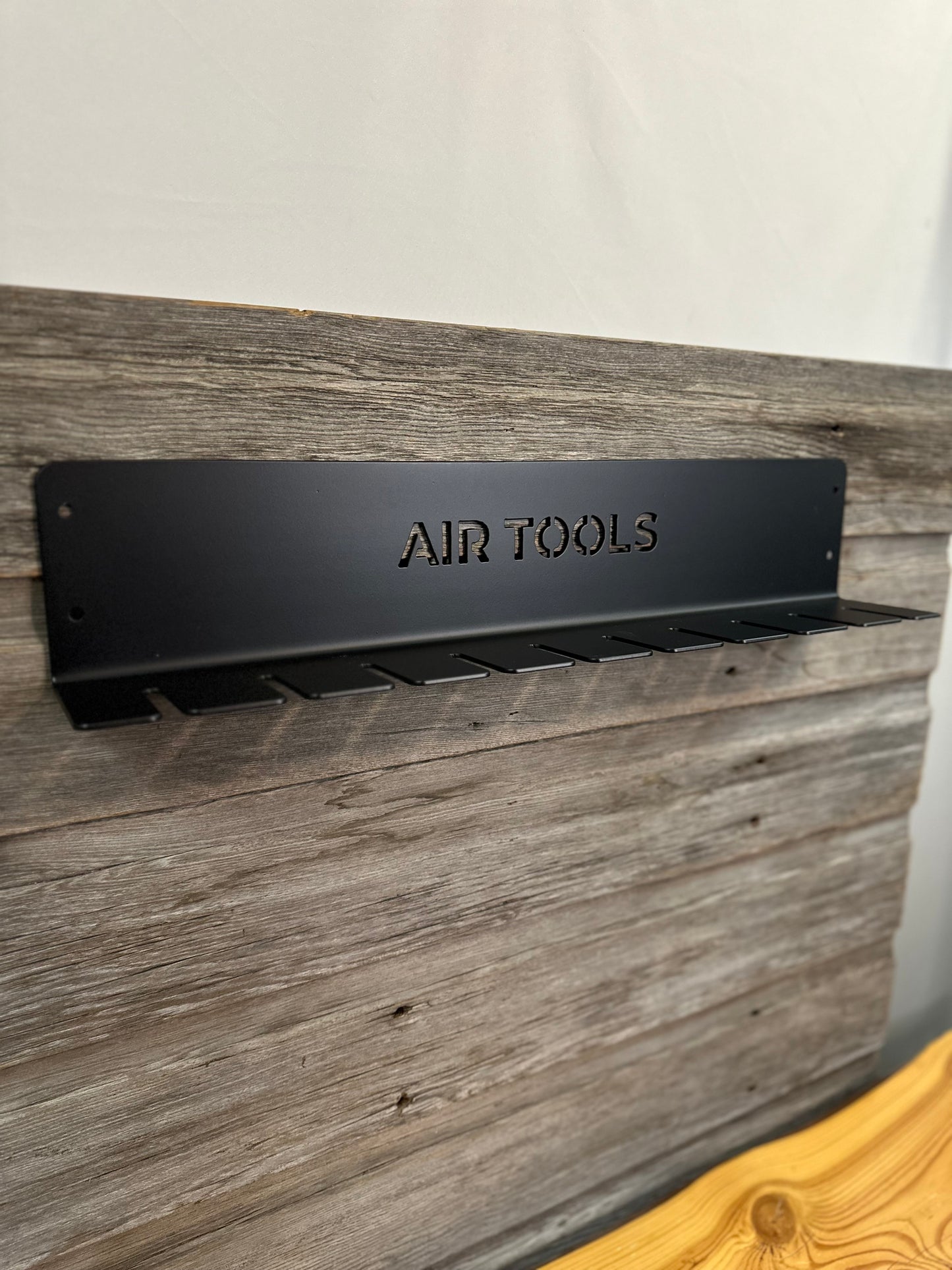 10 Slot Air Tool Metal Wall Holder Organizer