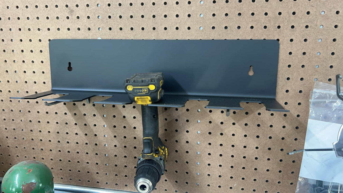 5 Slot Power Tool Metal Wall Holder Organizer