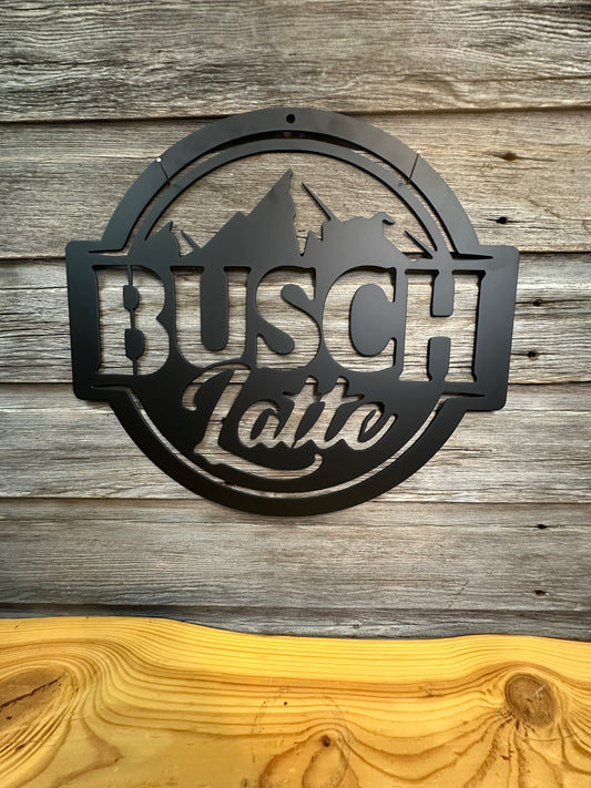 Busch Latte Beer Metal Wall Art