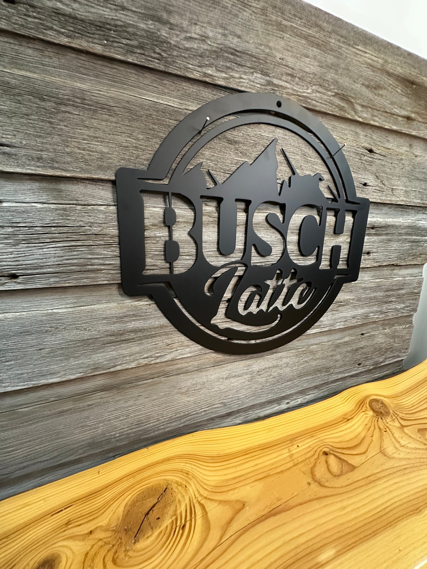 Busch Latte Beer Metal Wall Art