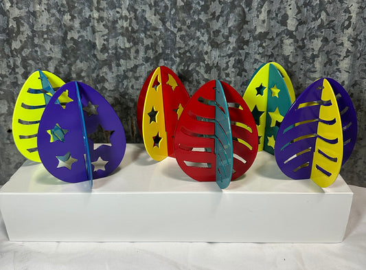 3D Metal Easter Egg Decorations