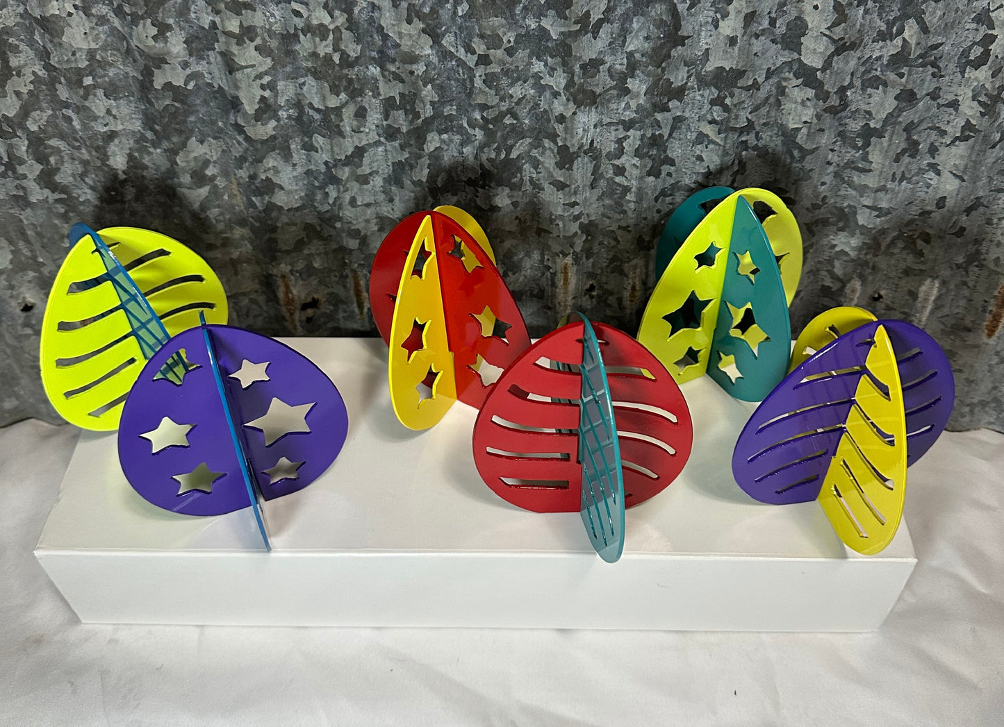 3D Metal Easter Egg Decorations