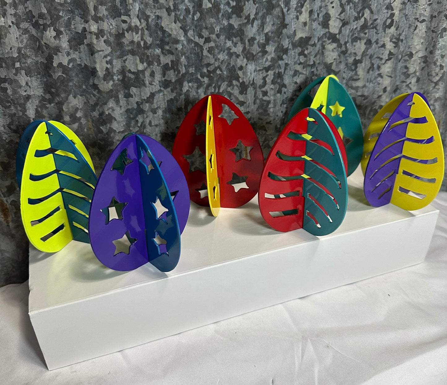 3D Metal Easter Egg Decorations