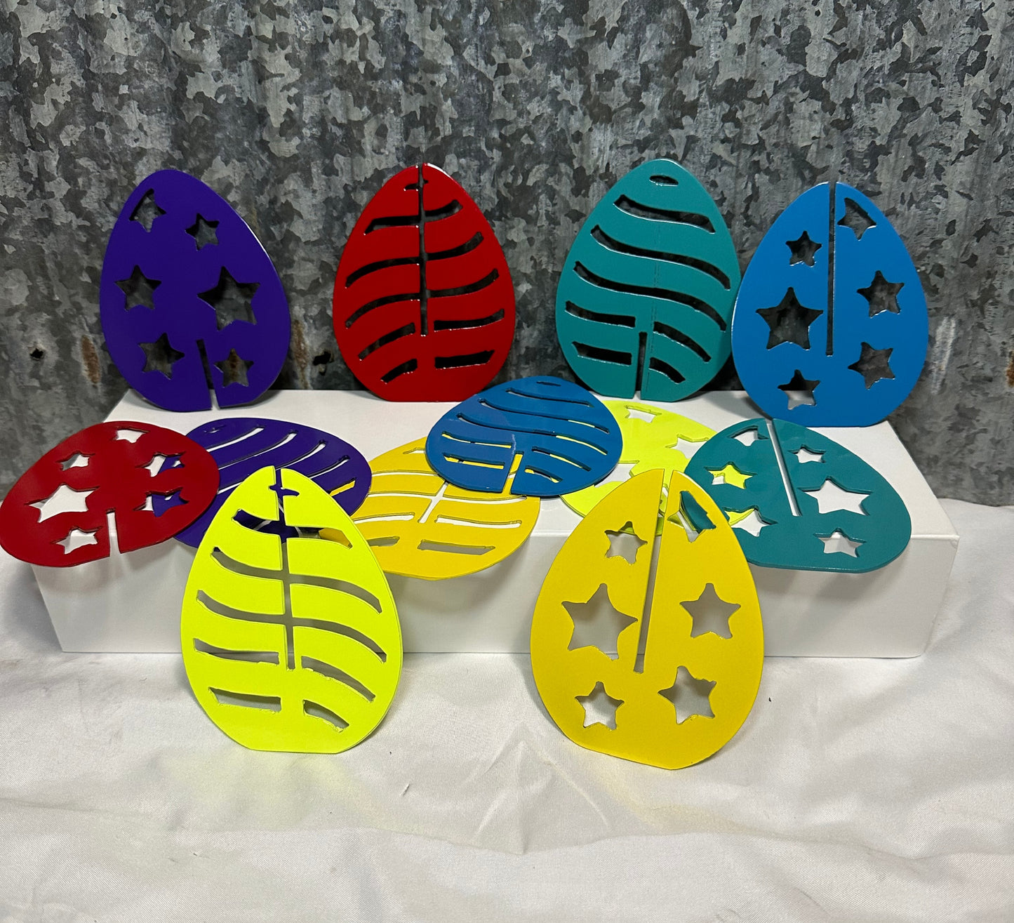 3D Metal Easter Egg Decorations