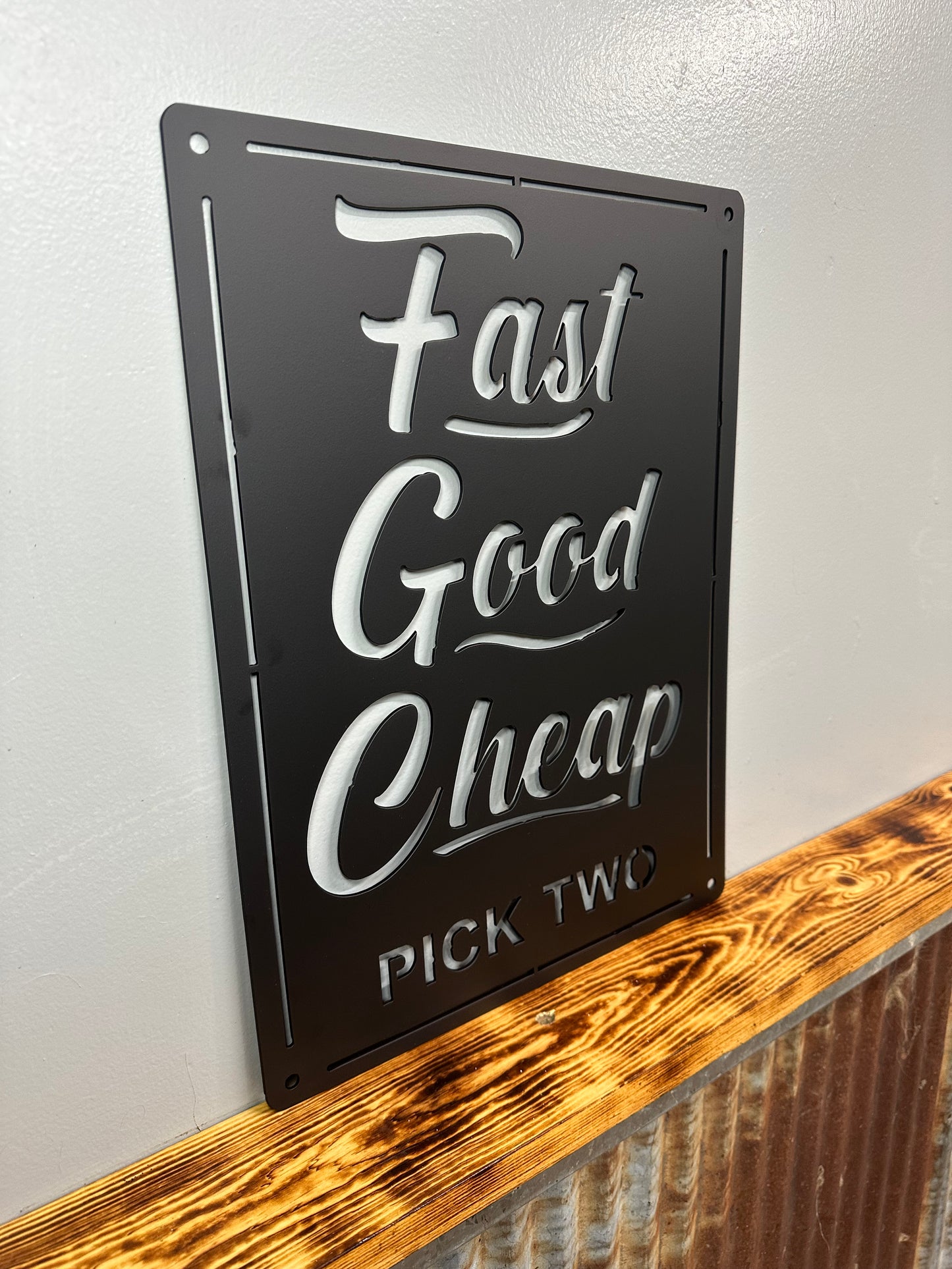 Fast Good Cheap Pick Two Metal Wall Art