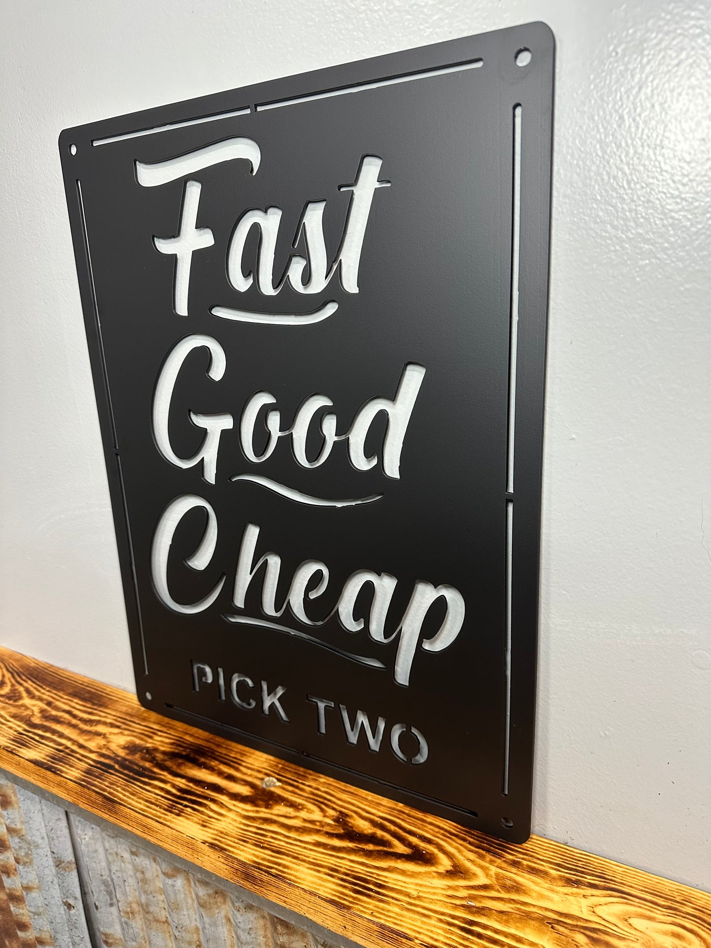 Fast Good Cheap Pick Two Metal Wall Art