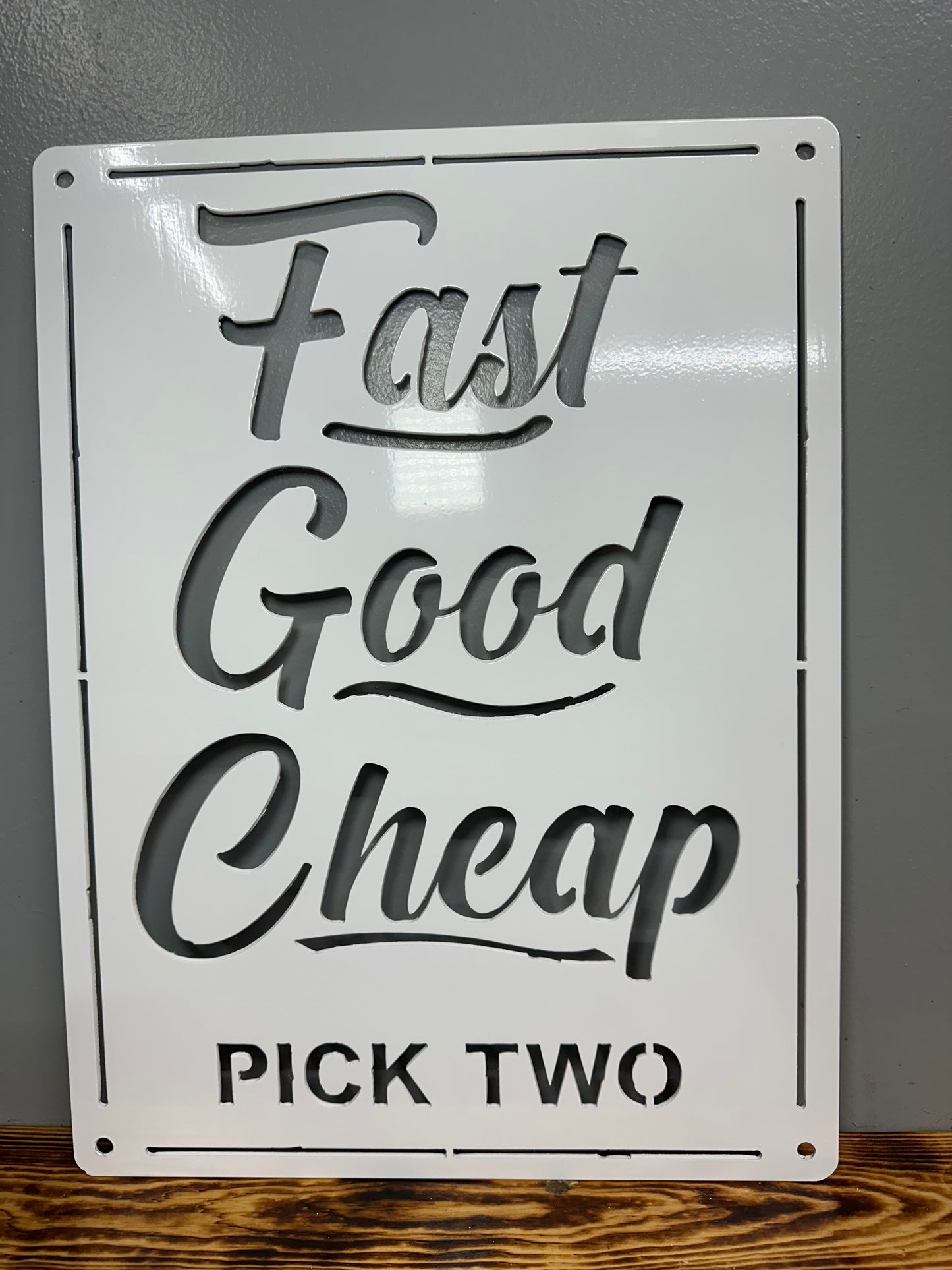Fast Good Cheap Pick Two Metal Wall Art