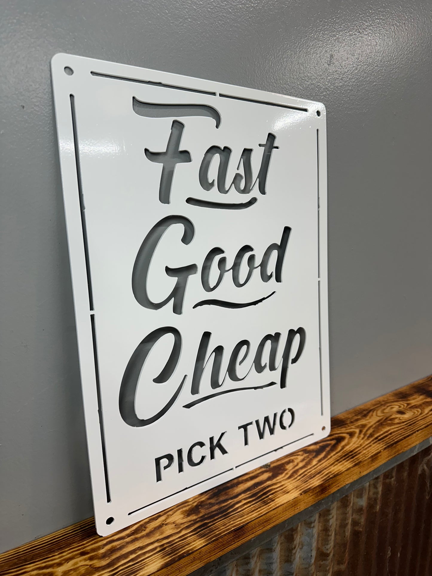 Fast Good Cheap Pick Two Metal Wall Art