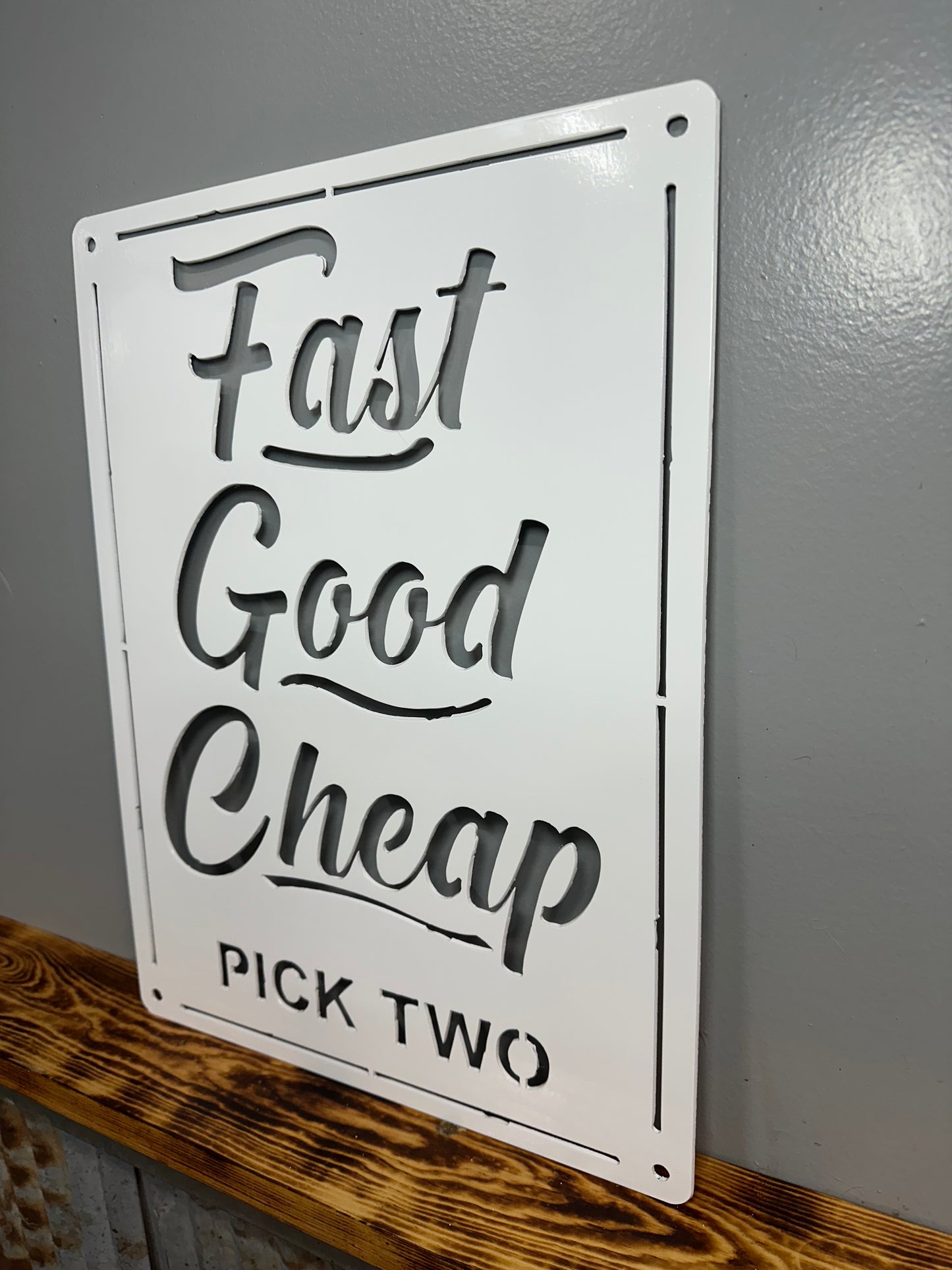 Fast Good Cheap Pick Two Metal Wall Art