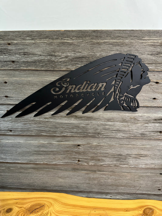 Indian Motorcycle Metal Wall Art