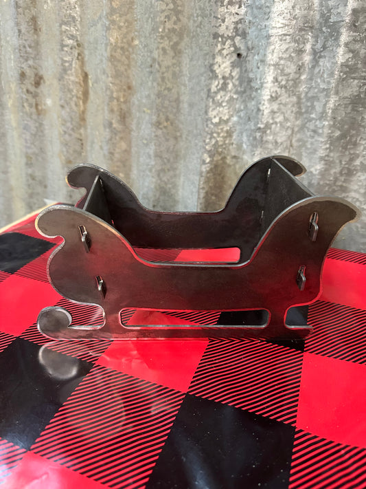 3D Metal Sleigh Decoration