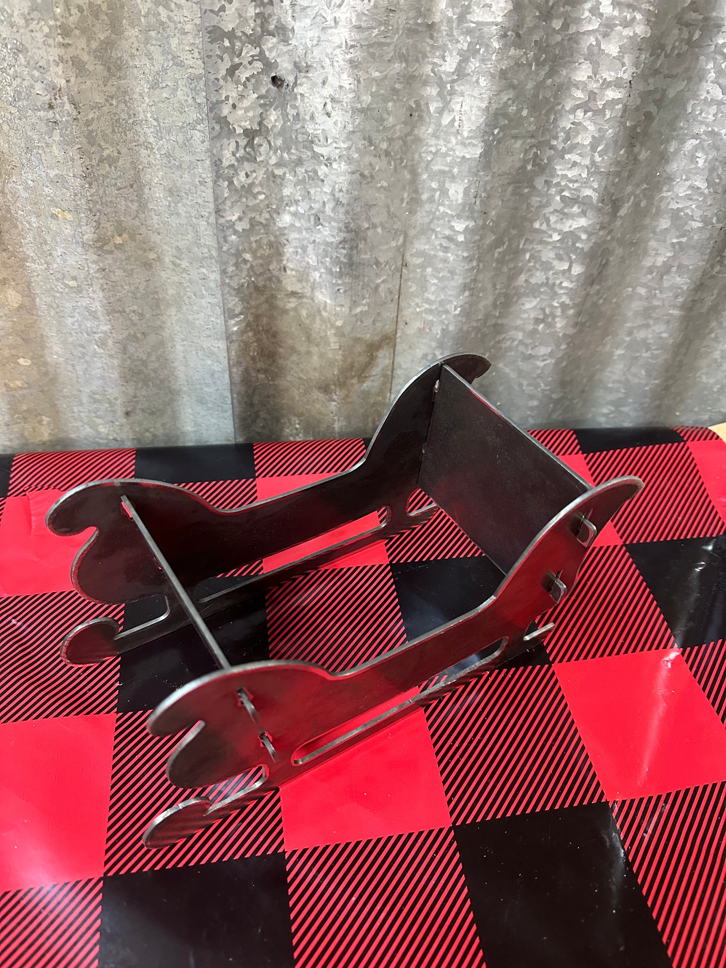 3D Metal Sleigh Decoration
