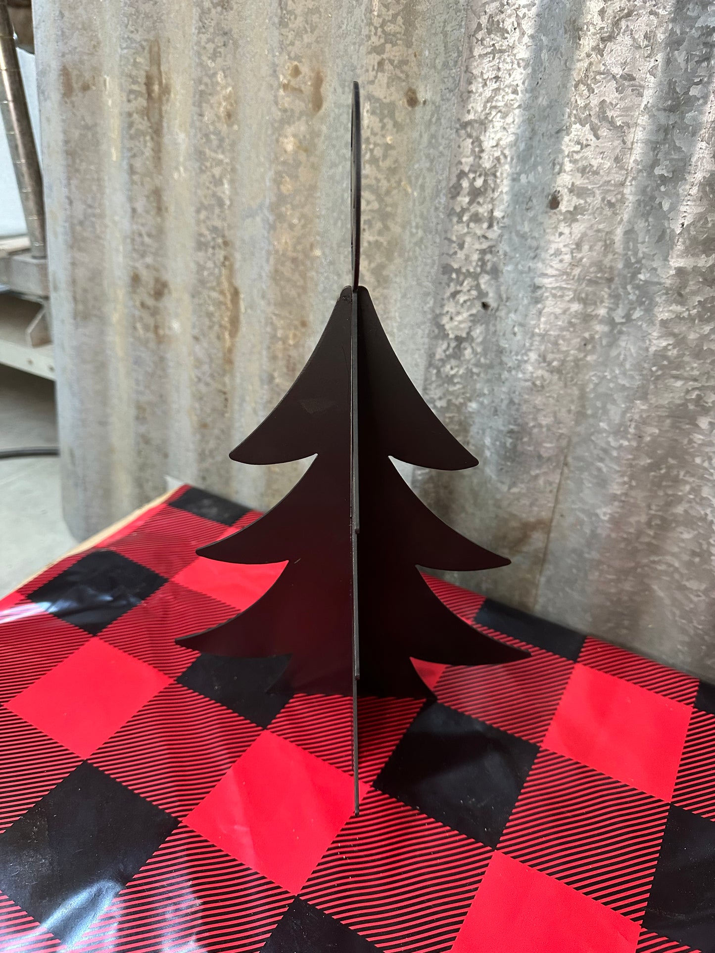 3D Metal Christmas Tree Decoration with Star