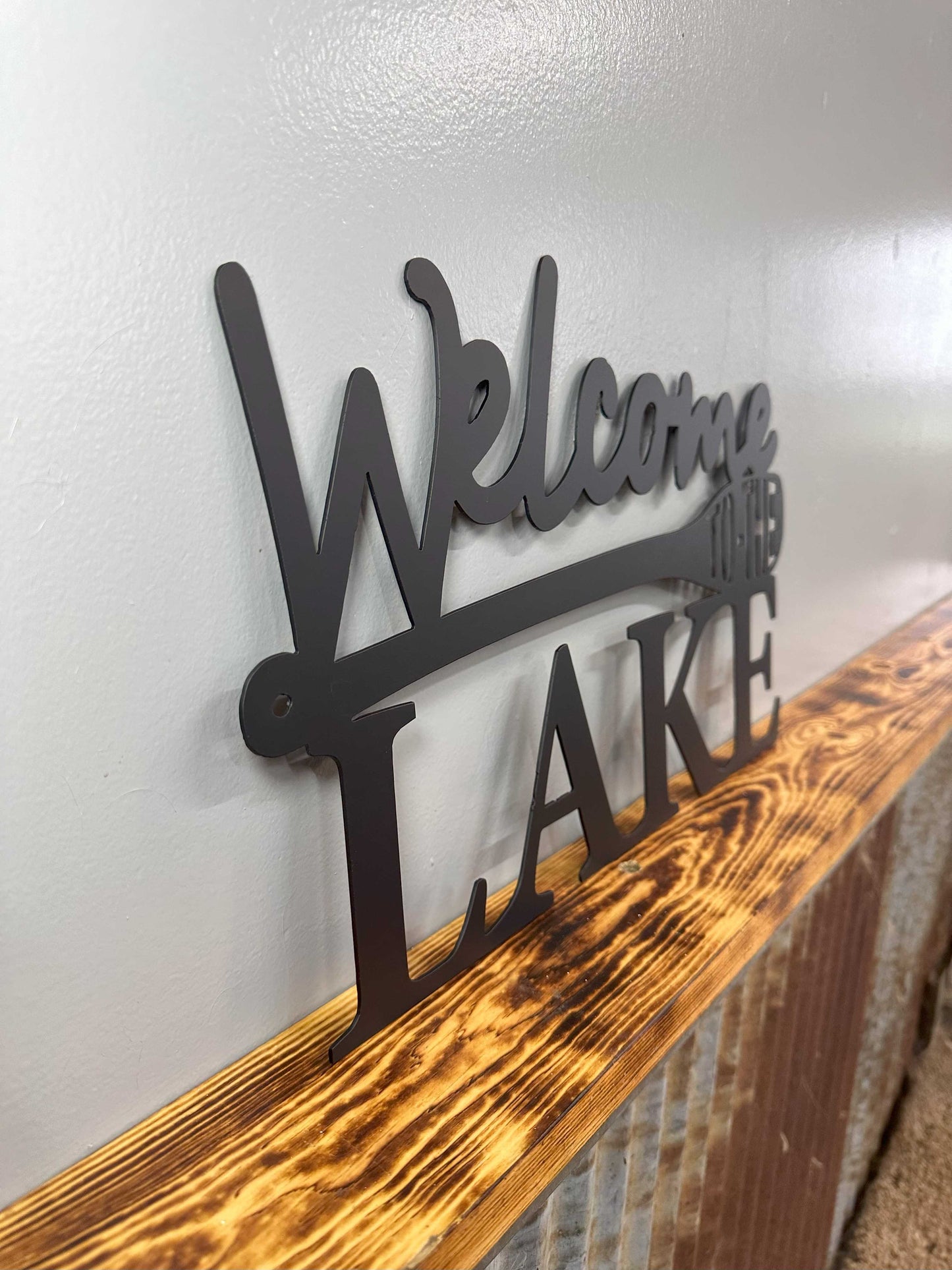 Welcome to the Lake Metal Wall Art