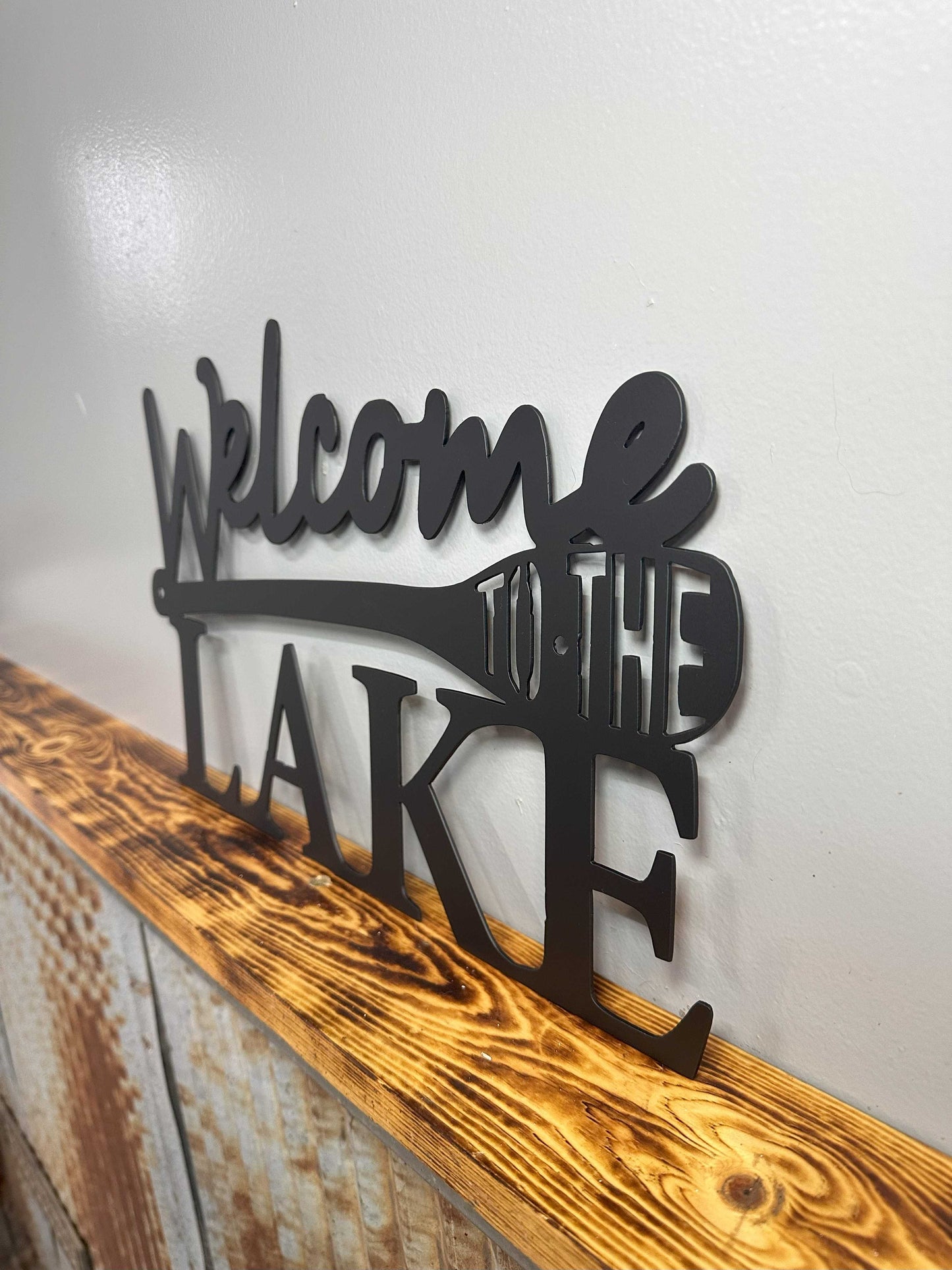 Welcome to the Lake Metal Wall Art