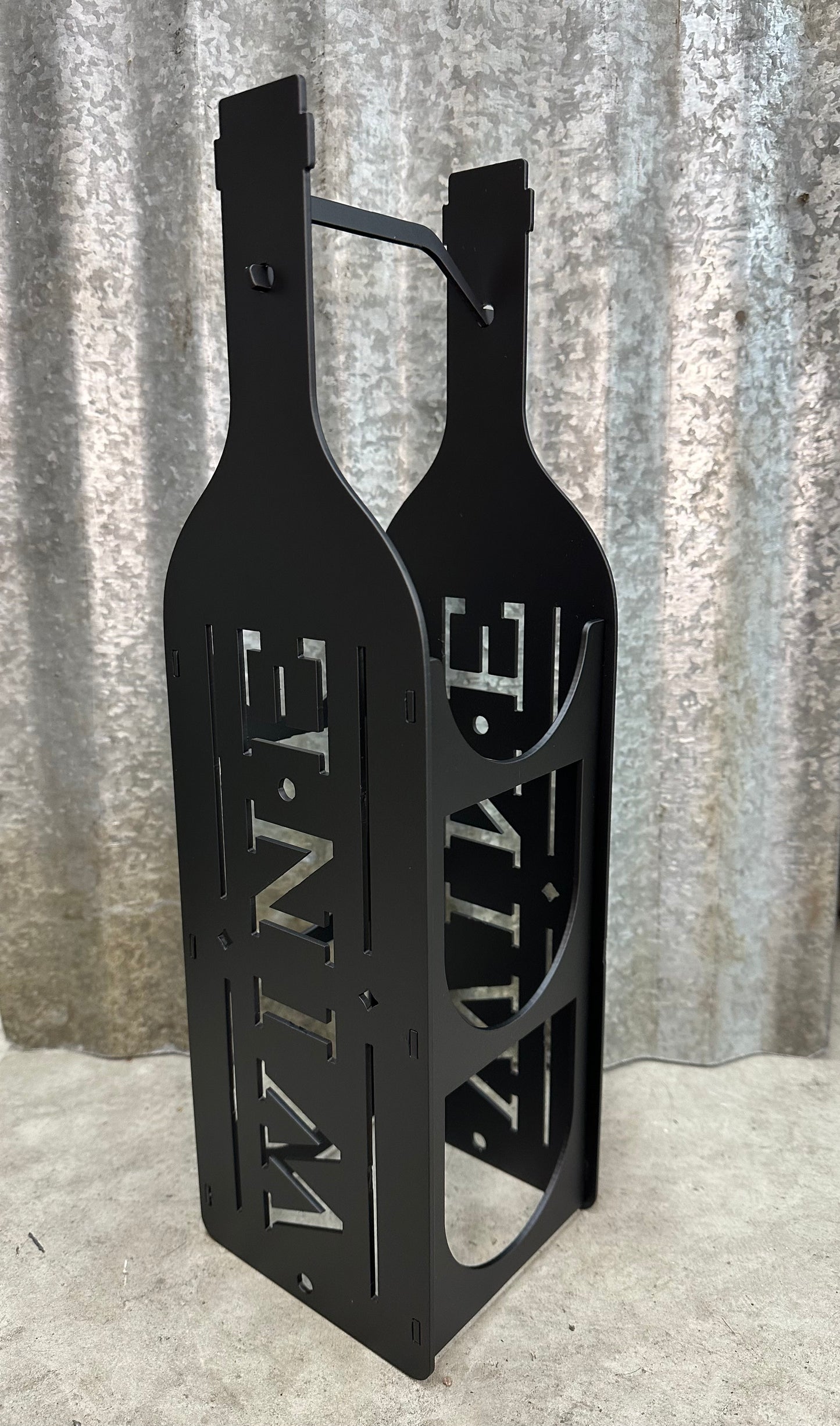 3 Bottle Metal Wine Bottle Holder