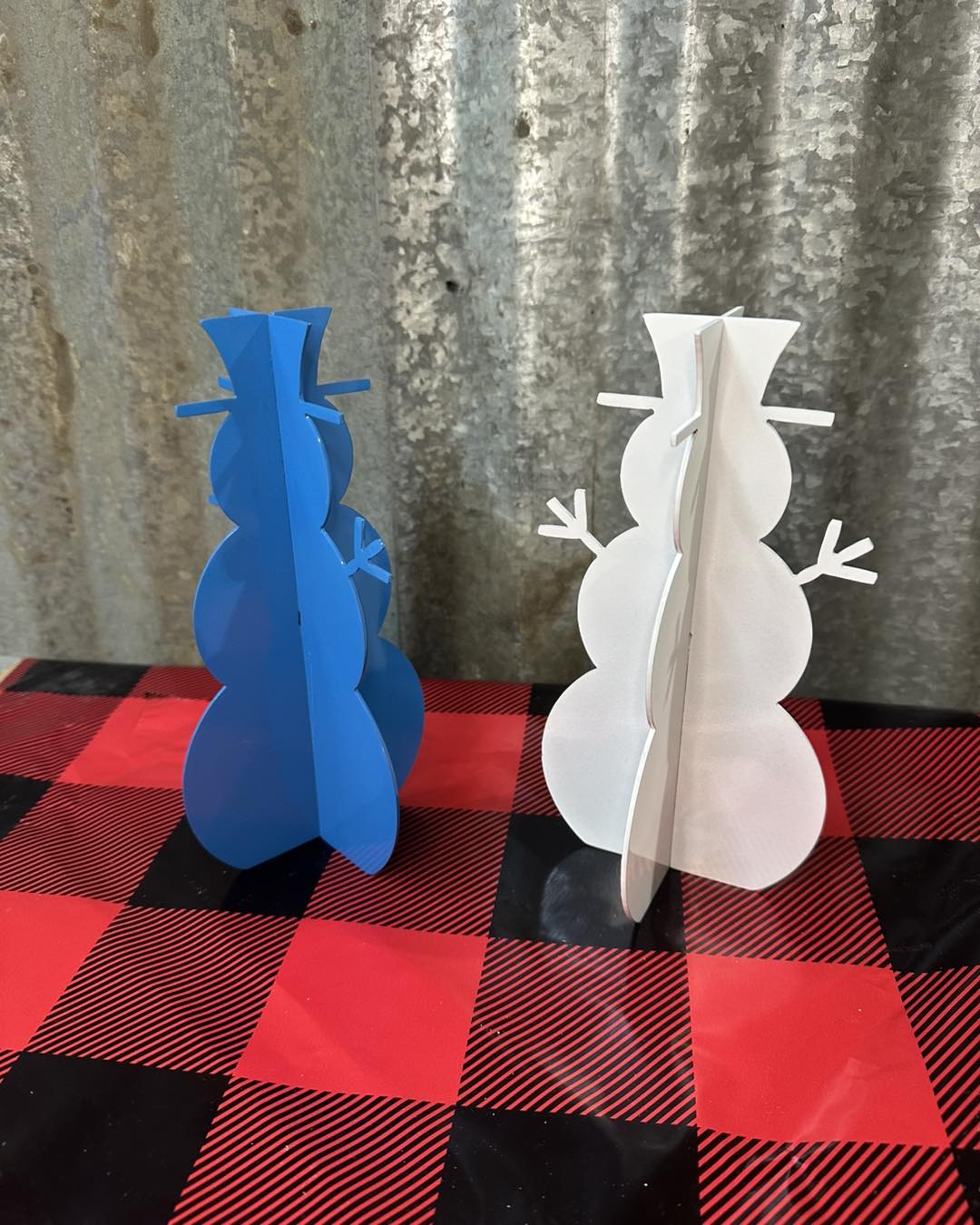 3D Snowman Holiday Metal Decor