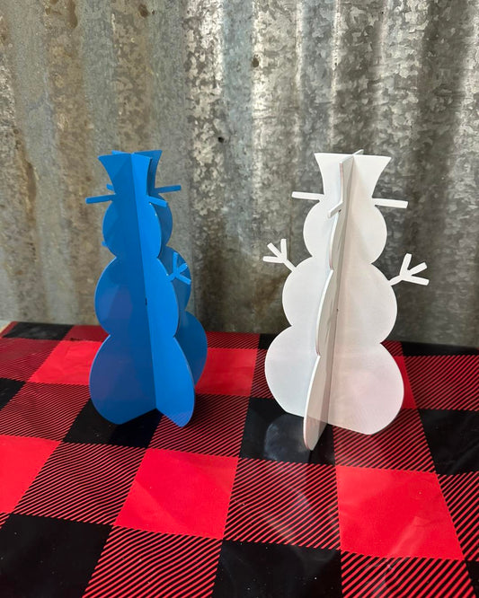 3D Snowman Holiday Metal Decor
