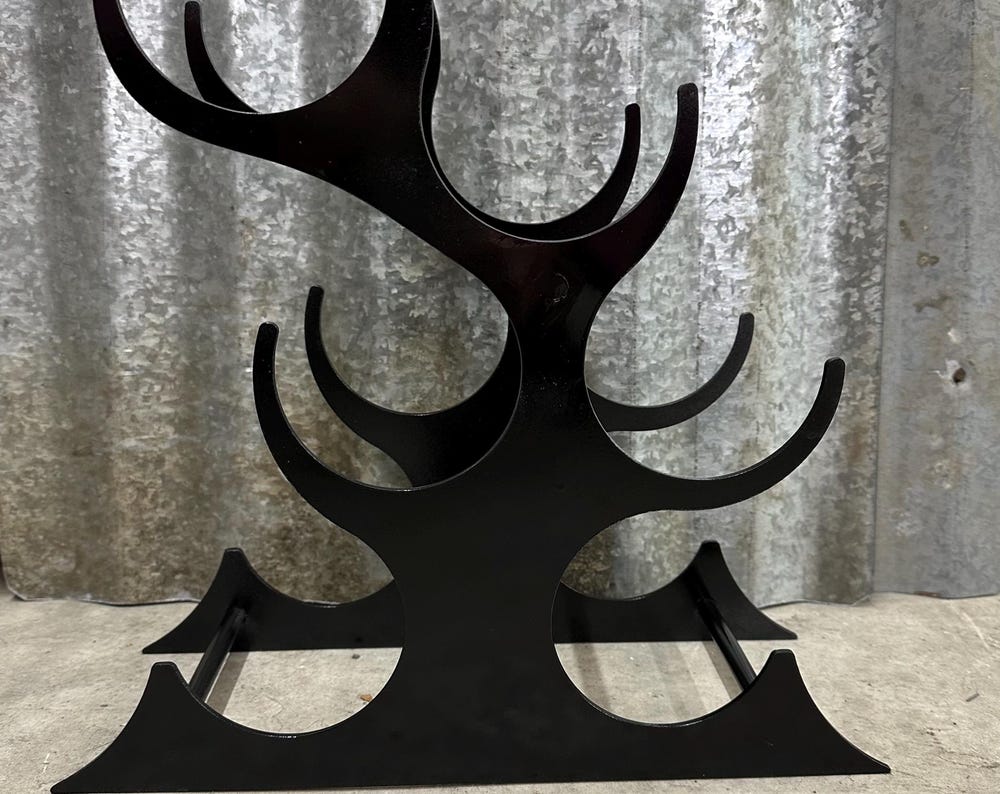 6 Bottle Metal Wine Rack